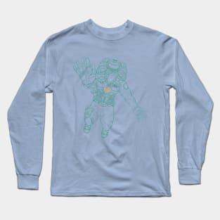 MHI Green Outline Spaceman Long Sleeve T-Shirt